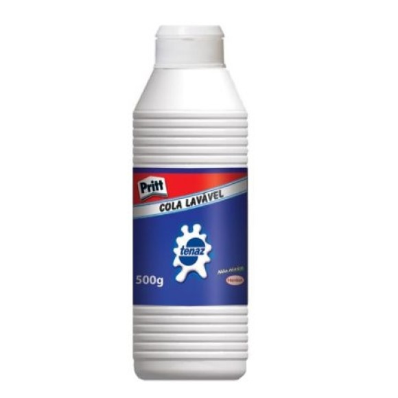COLA LÍQUIDA BRANCA LAVÁVEL 500G TENAZ PRITT HENKEL
