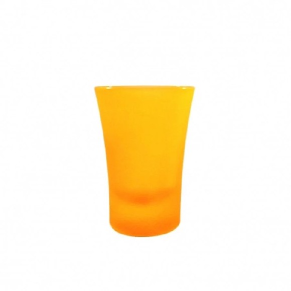COPO NEON LARANJA VIDRO 60ML