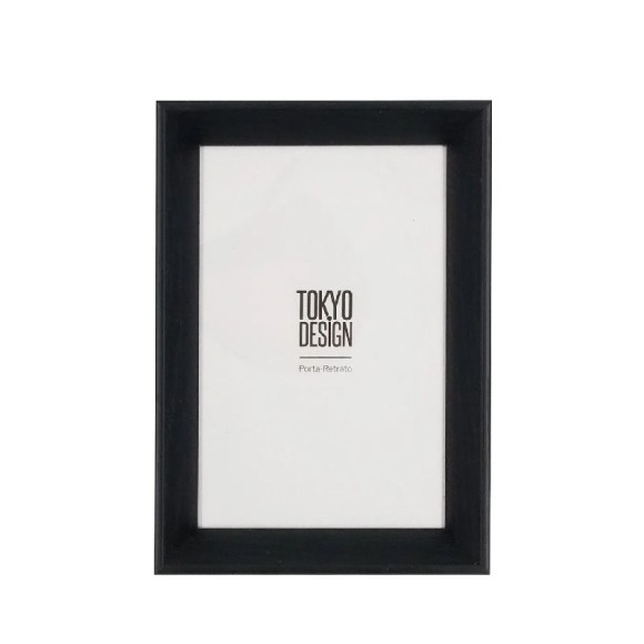 PORTA RETRATO 10X15CM MDF MADEIRA PRETO