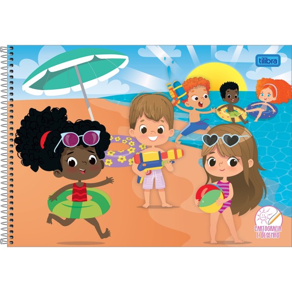 CADERNO ESPIRAL CD CARTOGRAFIA SAPECA FEMININO 48FLS TILIBRA