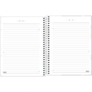 CADERNO ESPIRAL CD UNIV 10M HAPPY 160 FLS TILIBRA