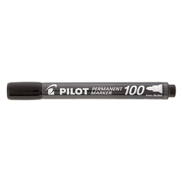 MARCADOR PERMANENTE SCA-100 PRETO PONTA REDONDA PILOT