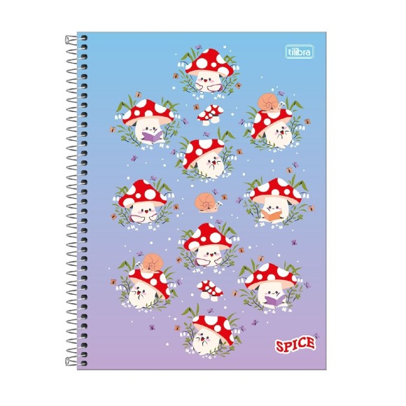 CADERNO ESPIRAL UNIVERSIT CD 10M 160F SPICE FEM TILIBRA