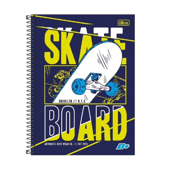 CADERNO ESPIRAL UNIVERSIT CD 20M 400 FLS D+ MASC TILIBRA