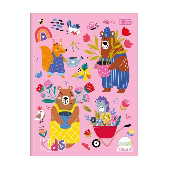 CADERNO PAUTA VERDE BROCHURA CD SAPECA 40 FLS TILIBRA
