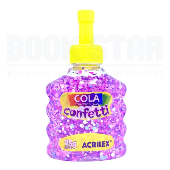 COLA CONFETTI 498 ALGODÃO DOCE 95G ACRILEX