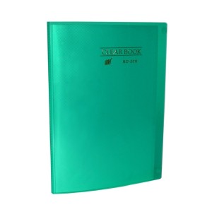PASTA CATÁLOGO 20 FLS OFÍCIO CLEAR BOOK TRANSP. VERDE YES