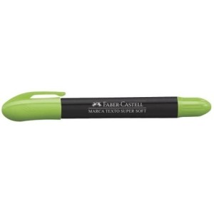 CANETA MARCA TEXTO GEL SUPER SOFT VERDE FABER-CASTELL,MARCA TEXTO GEL SUPER SOFT