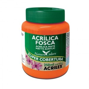 TINTA ACRÍLICA FOSCA 250ML LARANJA 517 ACRILEX
