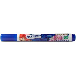 CANETA ACRILPEN PARA TECIDO AZUL TURQUESA 501 ACRILEX