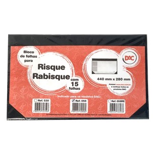 BLOCO DE FOLHA RISQUE RABISQUE C/15FLS DAC