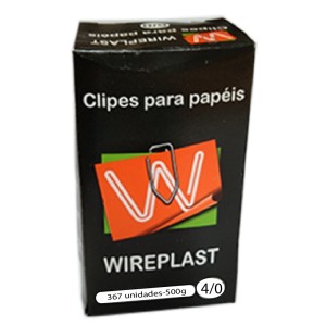 CLIPS PARA PAPEL 4/0 367 UNIDADES WIREPLAST