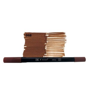 CANETA BRUSH DUALTIP COM PONTA PINCEL E EXTRA FIN 068 YES