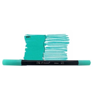 CANETA BRUSH DUALTIP COM PONTA PINCEL E EXTRA FIN 281 YES