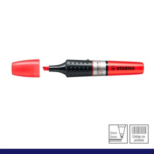 MARCA TEXTO LUMINATOR VERMELHO STABILO