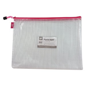 PASTA C/ ZIPER RETÂNGULO 33CMX24,5CM PINK YES