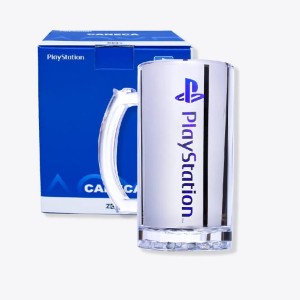 CANECA DE CHOPP ELETROSTÁTICA PLAYSTATION 450ML ZONA CRIATIVA