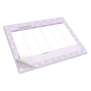 BLOCO SEMANAL MARGARIDAS FINA IDEIA