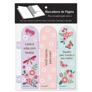 MARCADORES DE PÁGINAS BORBOLETA FINA IDEIA