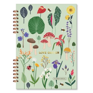 PLANNER COMPACTO MENSAL LOVE GARDEN FINA IDEIA