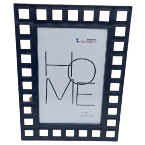 PORTA RETRATO10X15CM PLÁSTICO PRETO HOME