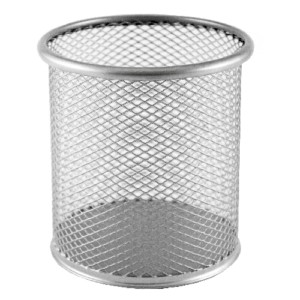 PORTA CANETA ARAMADO PRATA