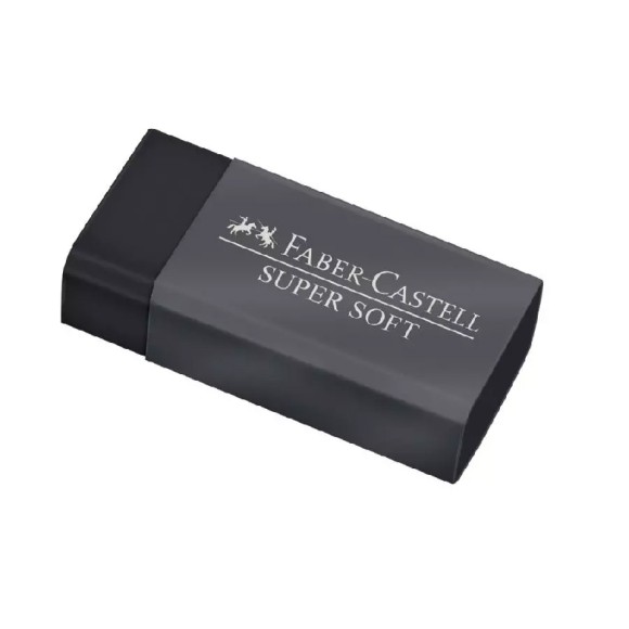 BORRACHA SUPER SOFT PRETO FABER CASTELL