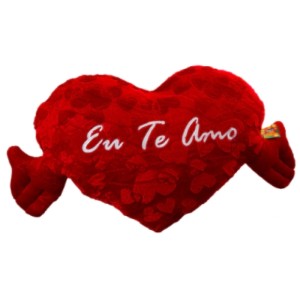 ALMOFADA CORAÇÃO EU TE AMO GRANDE