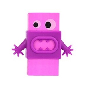 BORRACHA PLASTICA COLORIDA CAPA COM CARINHAS KAZ