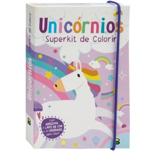 SUPERKIT DE COLORIR UNICÓRNIOS TODOLIVRO