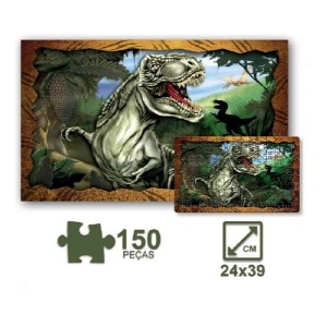 QUEBRA-CABEÇA T-REX 150 PEÇAS PAIS & FILHOS