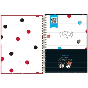 CADERNO ESPIRAL CD UNIV 1M MINNIE CORE 80 FLS TILIBRA