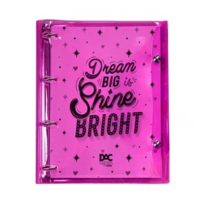 CADERNO ARGOLADO UNIVERSITÁRIO COLOR BUBBLE ROSA DAC
