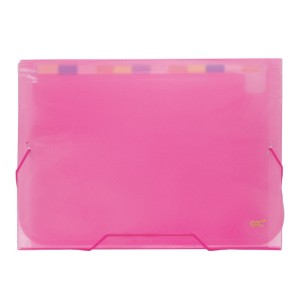 PASTA SANFONADA A4 COM 12 DIVISÕES ROSA LINE DAC