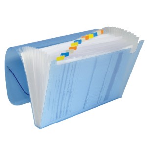 PASTA SANFONADA A4 COM 12 DIVISÕES AZUL LINE DAC