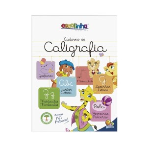 ESCOLINHA CADERNO DE CALIGRÁFIA ED TODOLIVRO