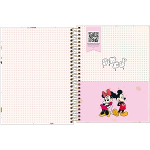 CADERNO ESPIRAL CD COLEGIAL 10M MINNIE 160 FLS TILIBRA