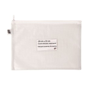 PASTA COM ZIPER M BRANCO 29X22CM YES
