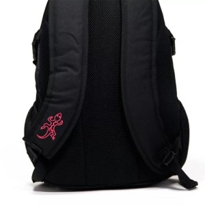 MOCHILA 2 DIVISÕES PRETO E ROSA YES