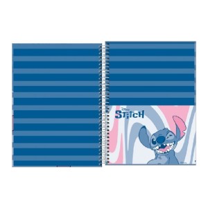 CADERNO ESPIRAL CD UNIV 1M STITCH 80 FOLHAS FORONI