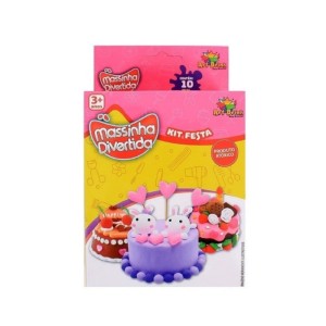 MASSINHA DE MODELAR DIVERTIDA KIT FESTA C/10PCS