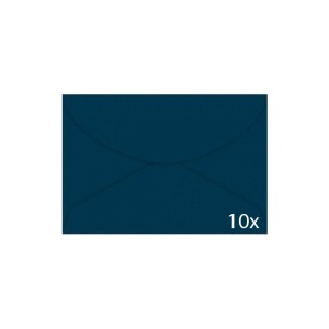 KIT 10 ENVELOPES COLORIDO 72X108MM AZUL MARINHO