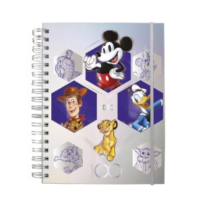 CADERNO SMART COLEGIAL DISNEY 100 ANOS 80FLS DAC