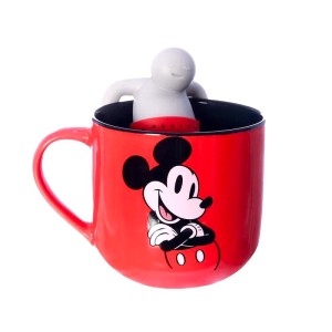CANECA 350ML COM INFUSOR MICKEY MOUSE ZONA CRIATIVA
