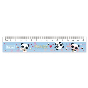 RÉGUA EM POLIESTIRENO 15CM PANDA TILIBRA