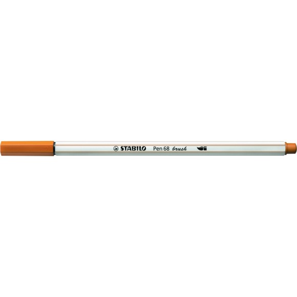 CANETA BRUSH PEN 68 MARROM CLARO 568/89 STABILO