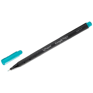 CANETA GRAPH PEPS FINELINER 0.4 VERDE ÁGUA MAPED