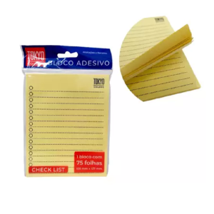 BLOCO ADESIVO CHECK LIST 75 FOLHAS 100X127MM TOKYO COLORS