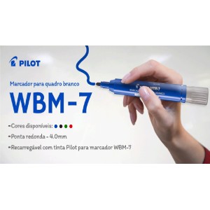 MARCADOR PARA QUADRO BRANCO RECARREGAVEL WBM-7 VD PILOT