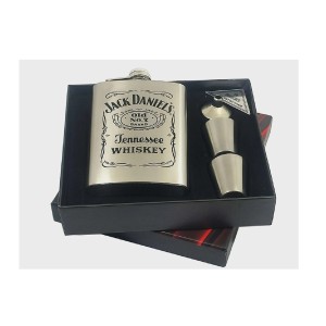 CANTIL KIT 4 PEÇAS EM AÇO INOX PORTA BEBIDAS 210ML